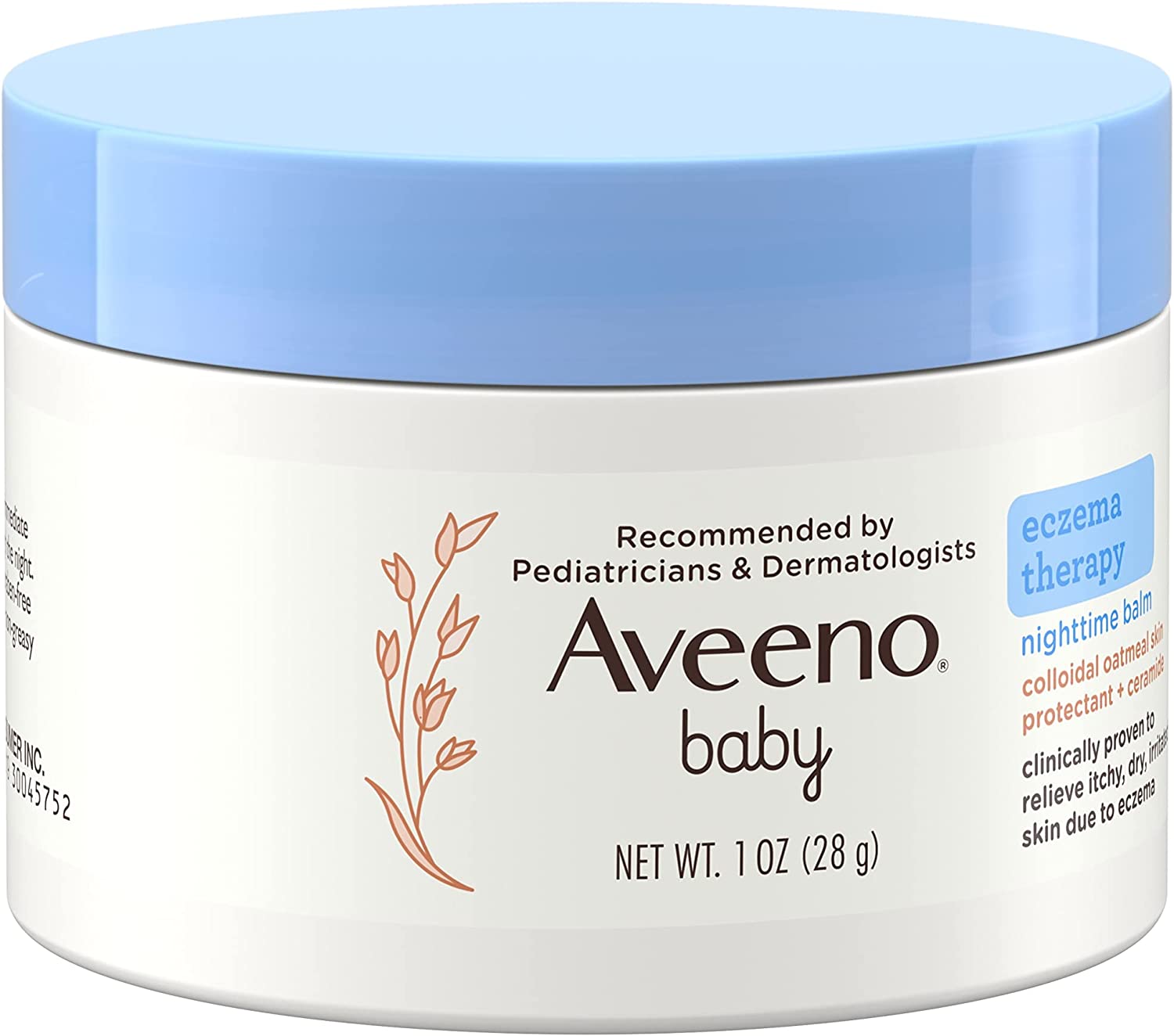 Aveeno Baby Eczema Therapy Nighttime Balm with Colloidal Oatmeal， Travel Size， 1 oz - Image 7